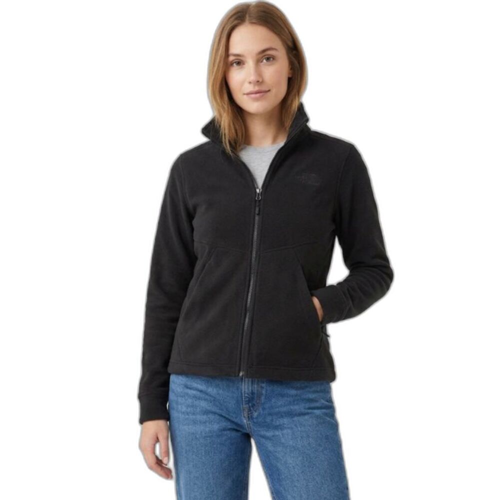 The North Face Women's Black Fleece Full-Zip Long Sleeve Jacket Size M